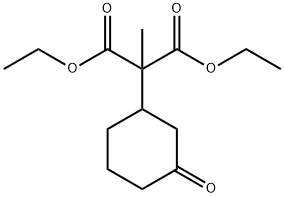 diethyl methyl(3-oxocyclohexyl)malonate Struktur