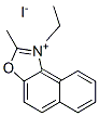 1-ethyl-2-methylnaphth[1,2-d]oxazolium iodide  Struktur