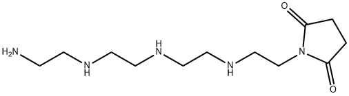 1-[2-[[2-[[2-[(2-aminoethyl)amino]ethyl]amino]ethyl]amino]ethyl]pyrrolidine-2,5-dione Struktur