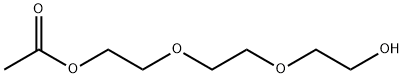 2-[2-(2-hydroxyethoxy)ethoxy]ethyl acetate Struktur