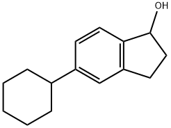 5-Cyclohexylindan-1-ol Struktur