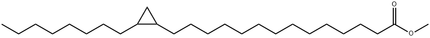 Cyclopropanetetradecanoic acid, 2-octyl-, methyl ester Struktur