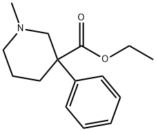 ethyl 1-methyl-3-phenylpiperidine-3-carboxylate Struktur