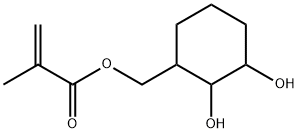 2-Propenoic acid, 2-methyl-, (2,3-dihydroxycyclohexyl)methyl ester (9CI) Struktur