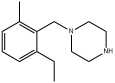 Piperazine, 1-[(2-ethyl-6-methylphenyl)methyl]- (9CI) Struktur