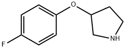 3-(4-FLUOROPHENOXY)PYRROLIDINE Struktur