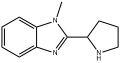 1-methyl-2-(2-pyrrolidinyl)-1H-benzimidazole(SALTDATA: HCl) Struktur