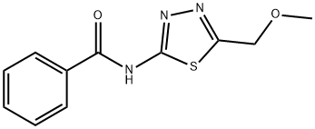 Benzamide, N-[5-(methoxymethyl)-1,3,4-thiadiazol-2-yl]- (9CI) Struktur