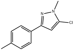 5-CHLORO-1-METHYL-3-(4-METHYLPHENYL)-1H-PYRAZOLE Struktur