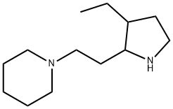 Piperidine, 1-[2-(3-ethyl-2-pyrrolidinyl)ethyl]- (9CI) Struktur