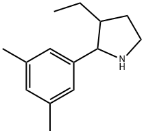 Pyrrolidine, 2-(3,5-dimethylphenyl)-3-ethyl- (9CI) Struktur