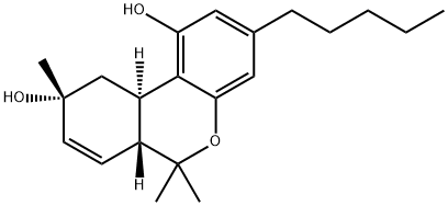 (6aR,9R,10aR)-6a,9,10,10a-Tetrahydro-6,6,9-trimethyl-3-pentyl-6H-dibenzo[b,d]pyran-1,9-diol Struktur