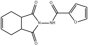 2-Furancarboxamide,N-(1,3,3a,4,7,7a-hexahydro-1,3-dioxo-2H-isoindol-2-yl)- Struktur