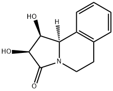 Pyrrolo[2,1-a]isoquinolin-3(2H)-one, 1,5,6,10b-tetrahydro-1,2-dihydroxy-, (1S,2S,10bR)- (9CI) Struktur