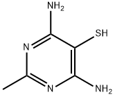 5-Pyrimidinethiol,  4,6-diamino-2-methyl- Struktur