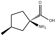 Cyclopentanecarboxylic acid, 1-amino-3-methyl-, (1R-trans)- (9CI) Struktur