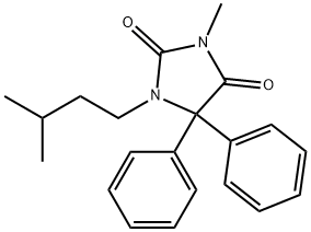 1-(1,1-Dimethylethyl)-3-ethyl-5,5-diphenyl-2,4-imidazolidinedione Struktur