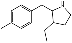 Pyrrolidine, 3-ethyl-2-[(4-methylphenyl)methyl]- (9CI) Struktur