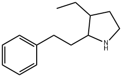 Pyrrolidine, 3-ethyl-2-(2-phenylethyl)- (9CI) Struktur