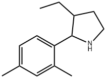 Pyrrolidine, 2-(2,4-dimethylphenyl)-3-ethyl- (9CI) Struktur