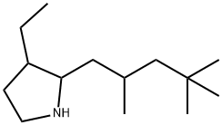 Pyrrolidine, 3-ethyl-2-(2,4,4-trimethylpentyl)- (9CI) Struktur