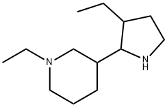 Piperidine, 1-ethyl-3-(3-ethyl-2-pyrrolidinyl)- (9CI) Struktur