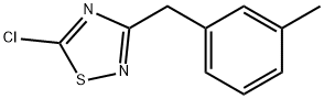 5-Chloro-3-(3-methyl-benzyl)-[1,2,4]thiadiazole Struktur