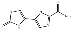 2-甲酰胺-5-(2-巰基-1,3-噻唑-4-基)-噻吩 結(jié)構(gòu)式