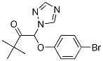 2-Butanone, 1-(4-broMophenoxy)-3,3-diMethyl-1-(1H-1,2,4-triazol-1-yl)- Struktur