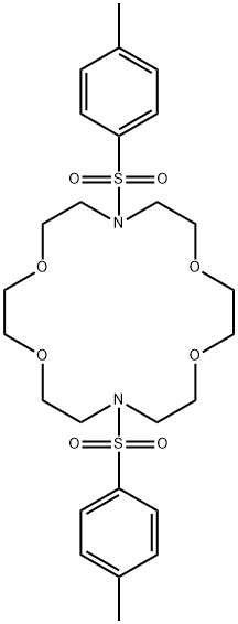 7,16-bis[(4-Methylphenyl)sulfonyl]-1,4,10,13-tetraoxa-7,16-diazacyclooctadecane Struktur