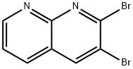 2,3-Dibromo-1,8-naphthyridine Struktur