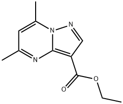 ethyl 5,7-dimethylpyrazolo[1,5-a]pyrimidine-3-carboxylate Struktur