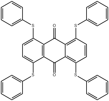 1,4,5,8-tetrakis(phenylthio)anthraquinone Struktur