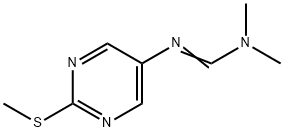 N,N-dimethyl-N'-[2-(methylthio)-5-pyrimidinyl]- Methanimidamide Struktur