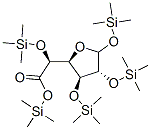 Trimethylsilyl 1,2,3,5-tetrakis-O-(trimethylsilyl)hexofuranuronate Struktur