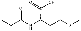 N-(1-oxopropyl)-DL-methionine  Struktur