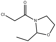 Oxazolidine, 3-(chloroacetyl)-2-ethyl- (9CI) Struktur