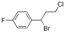 1-(1-broMo-3-chloropropyl)-4-fluorobenzene Struktur