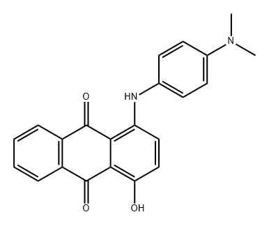 1-[[4-(dimethylamino)phenyl]amino]-4-hydroxyanthraquinone  Struktur