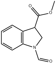 METHYL 1-FORMYLINDOLINE-3-CARBOXYLATE Struktur