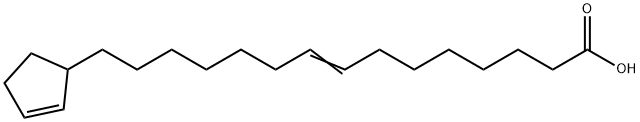 15-(2-Cyclopenten-1-yl)-8-pentadecenoic acid Struktur