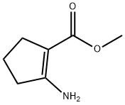 1-Cyclopentene-1-carboxylicacid,2-amino-,methylester(9CI) Struktur