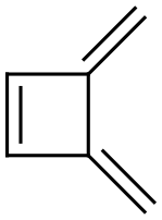 3,4-Dimethylenecyclobut-1-ene Struktur