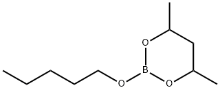 4,6-Dimethyl-2-(pentyloxy)-1,3,2-dioxaborinane Struktur