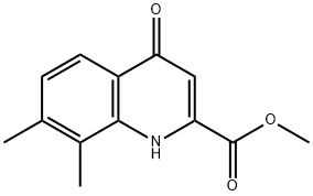 METHYL 4-HYDROXY-7,8-DIMETHYLQUINOLINE-2-CARBOXYLATE Struktur