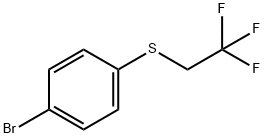 (4-BROMOPHENYL)(2,2,2-TRIFLUOROETHYL)SULFANE Struktur