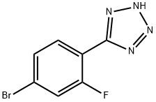 5-(4-BroMo-2-fluorophenyl)-2H-tetrazole Struktur