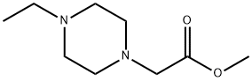 1-Piperazineaceticacid,4-ethyl-,methylester(9CI) Struktur