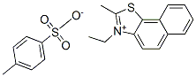 3-ethyl-2-methylnaphtho[2,1-d]thiazolium toluene-p-sulphonate Struktur