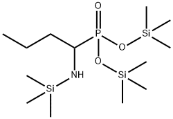 [1-[(Trimethylsilyl)amino]butyl]phosphonic acid bis(trimethylsilyl) ester Struktur